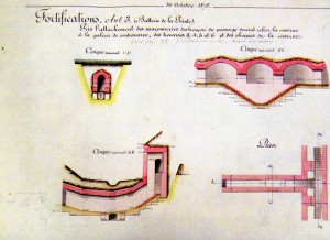 Tunnel de raccordement des galeries de contrescarpe aux casernes